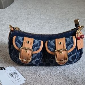 Coach Ashton denim shoulder bag